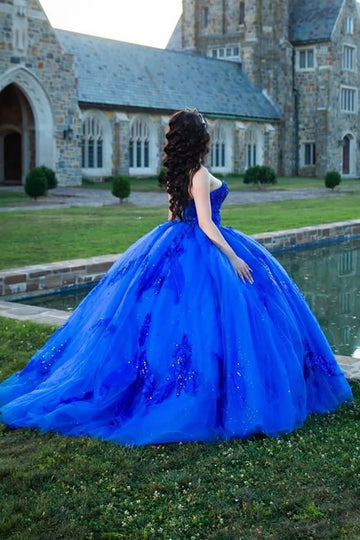 Niulatu Sweetheart Princess Sequins Applique Quinceanera HZ1007